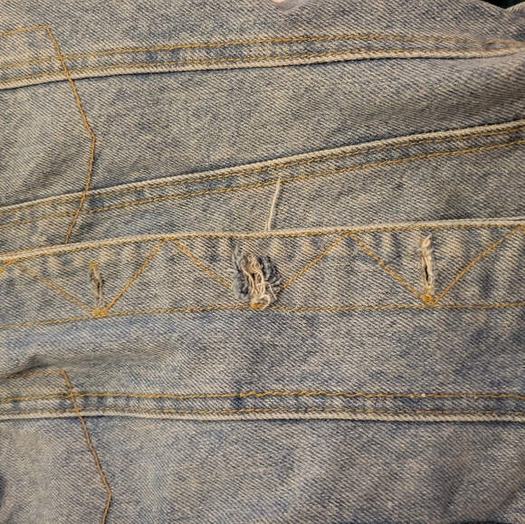 Vintage Paris Blues Stonewashed Denim Vest - Picture 4 of 6